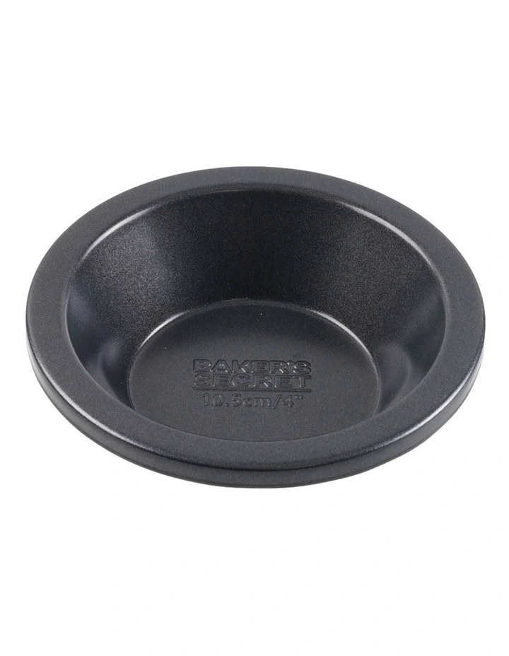 Ultimate Non-Stick Individual Round Pie Dish 10.5cm in Black image 1