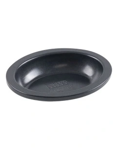 Ultimate Non-Stick Individual Oval Pie Dish 13.5x10cm in Black
