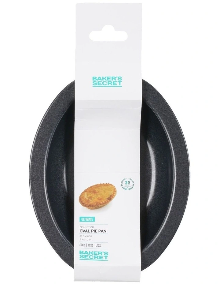 Ultimate Non-Stick Individual Oval Pie Dish 13.5x10cm in Black image 4