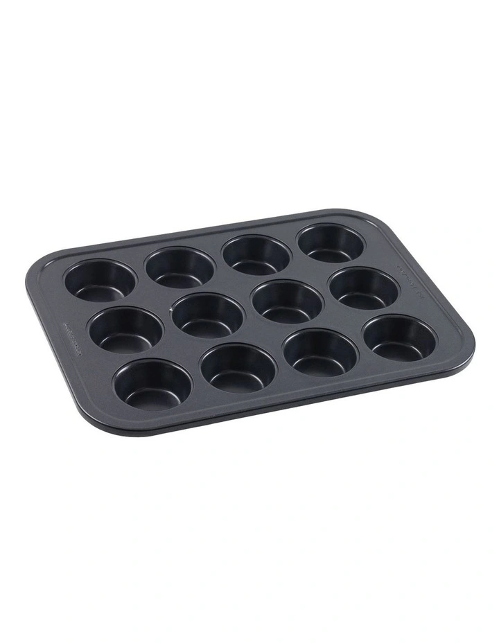 Ultimate Non-Stick 12 Cup Muffin Or Cupcake Pan 40x29cm in Black image 1