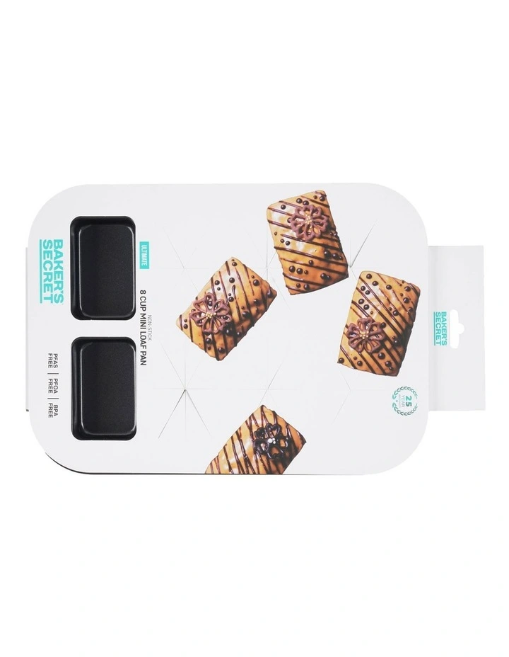 Ultimate Non-Stick 8 Cup Mini Loaf Pan 36.5x26cm in Black image 4