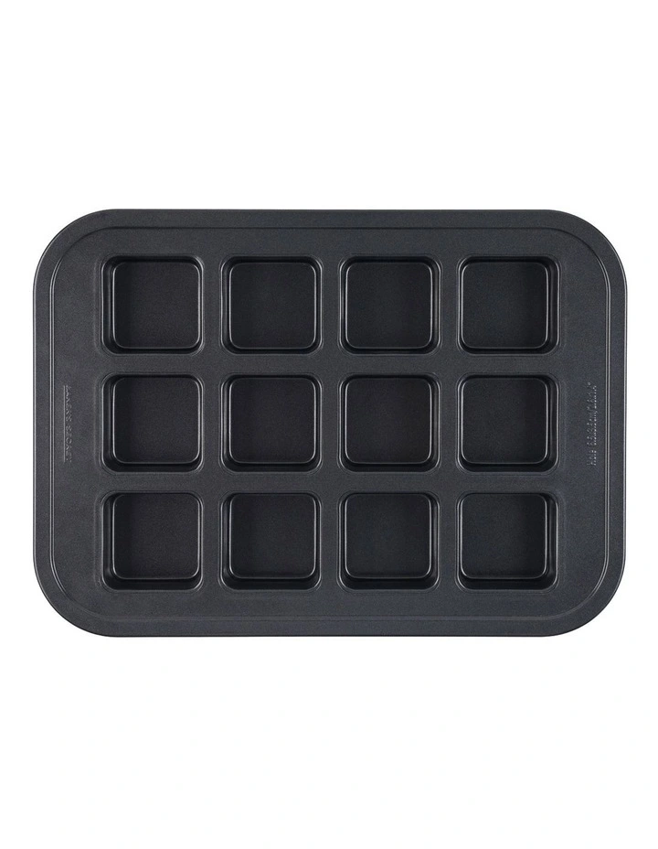 Ultimate Non-Stick 12 Cup Square Brownie Pan 40x29cm in Black image 2