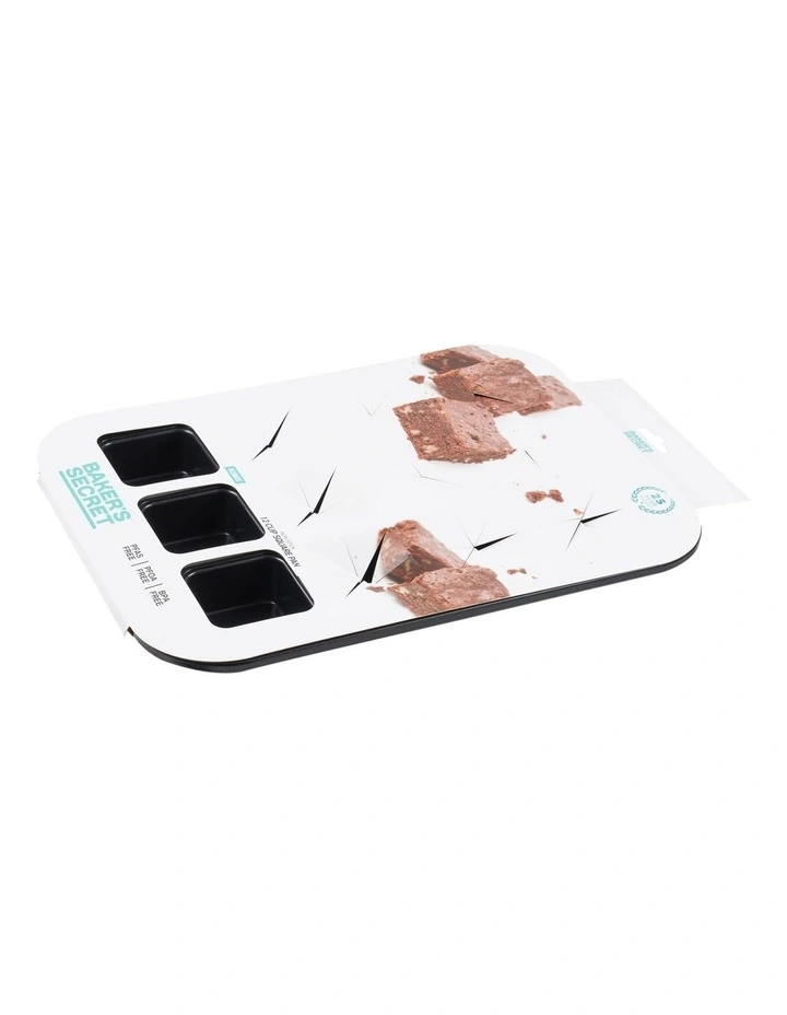Ultimate Non-Stick 12 Cup Square Brownie Pan 40x29cm in Black image 3