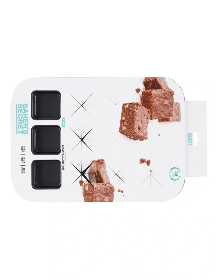 Ultimate Non-Stick 12 Cup Square Brownie Pan 40x29cm in Black image 4