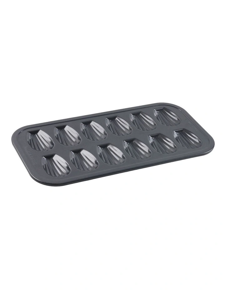 Ultimate Non-Stick 12 Cup Madeleine Pan 44.5x22.7cm in Black image 1