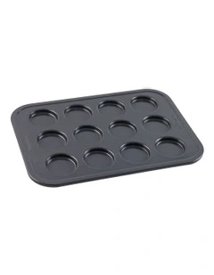 Ultimate Non-Stick 12 Cup Macaron Pan 40x29cm in Black