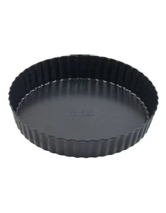 Ultimate Non-Stick Loose Base Round Tart/Quiche Pan 20cm in Black