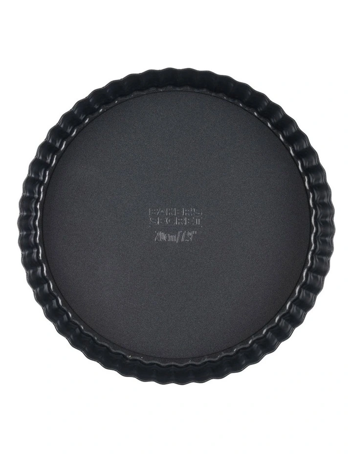 Ultimate Non-Stick Loose Base Round Tart/Quiche Pan 20cm in Black image 2