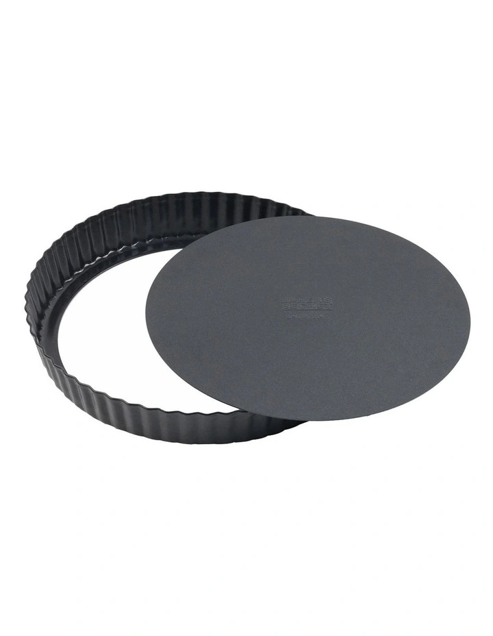 Ultimate Non-Stick Loose Base Round Tart Quiche Pan 24cm in Black image 3