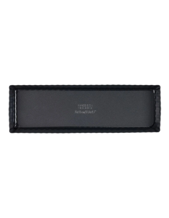 Ultimate Non-Stick Loose Base Rectangular Tart Quiche Pan 35x11cm in Black image 2
