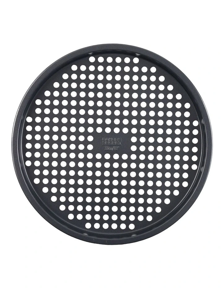 Ultimate Non-Stick Round Pizza Crisper 33cm in Black image 1
