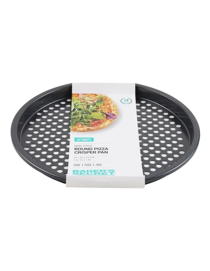 Ultimate Non-Stick Round Pizza Crisper 33cm in Black image 4