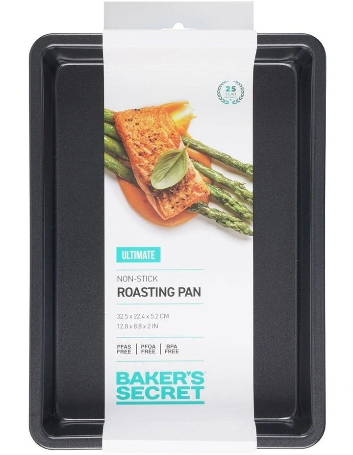 Ultimate Non-Stick Medium Roasting Pan 33x22.5cm in Black image 4