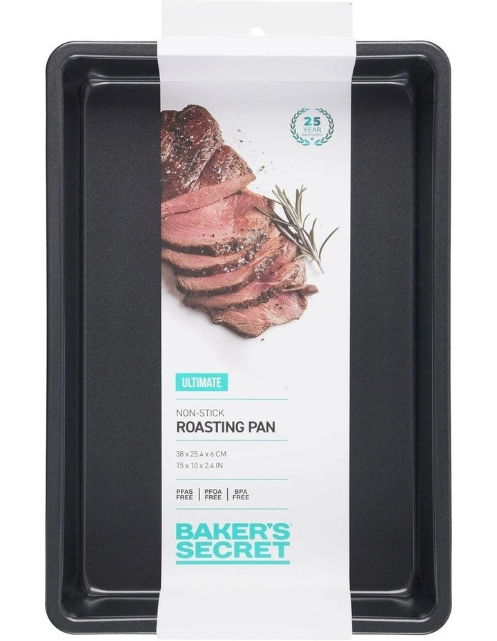 Ultimate Non-Stick Large Roasting Pan 38x25cm in Black image 4