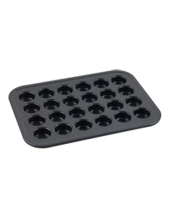 Ultimate Non-Stick 24 Cup Mini Muffin Pan 40x29cm in Black