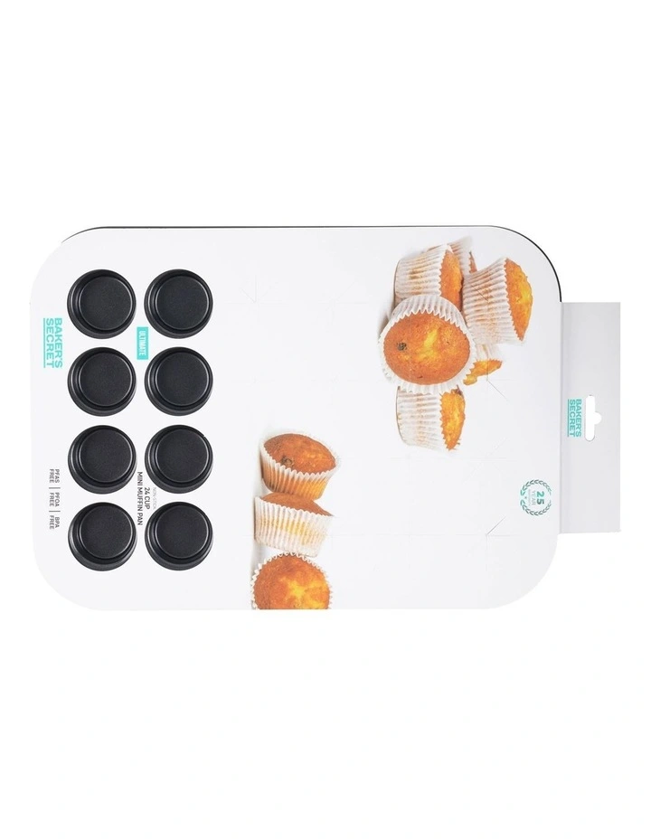 Ultimate Non-Stick 24 Cup Mini Muffin Pan 40x29cm in Black image 4