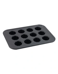 Ultimate Non-Stick 12 Cup Canele Pan 40x29cm in Black