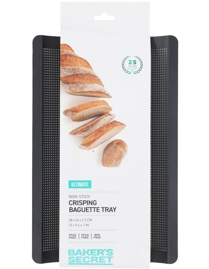 Ultimate Non-Stick Crisping Baguette Tray 38x24cm in Black image 4