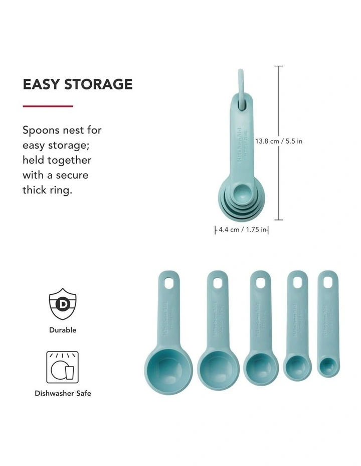 5pc Measuring Spoon Set Mineral Water image 3
