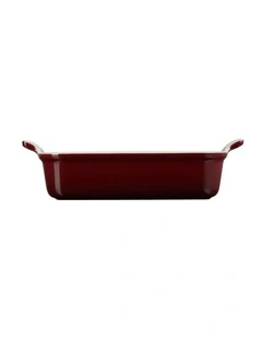 Heritage Rectangular Dish 26cm in Garnet