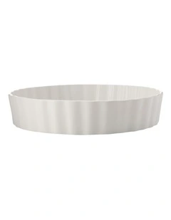 Deep Quiche Dish 25x5cm in White