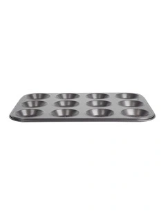 Crusty 12-Cup Shallow Baking Pan 32cm in Carbon