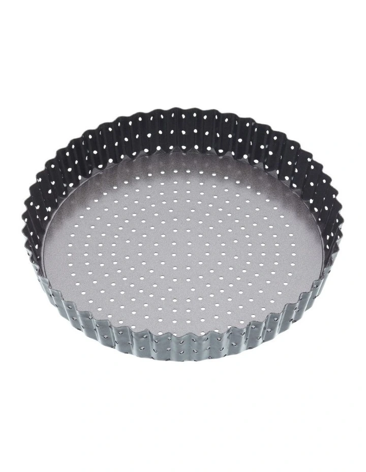 Crusty Bake Loose Base Round Flan/Quiche Pan 25cm in Carbon image 1