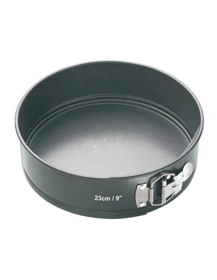 Heavy Base Springform Round Cake Pan 23cm in Carbon image 1