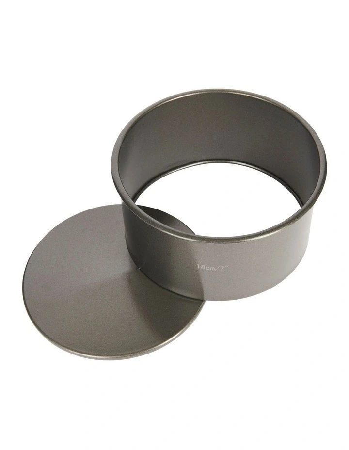 Heavy Base Loose Round Deep Cake Pan 18cm in Carbon image 2