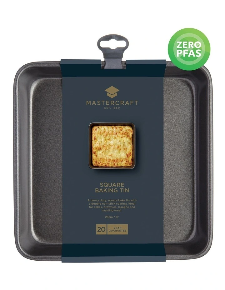 Heavy Base 23cm Square Bake Pan Carbon image 6