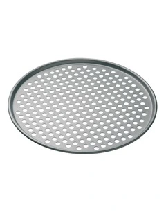 Heavy Base Round Pizza Crisper Carbon 33cm
