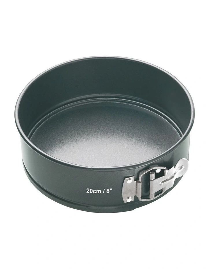 Heavy Base Springform Round Cake Pan 20cm in Carbon image 1