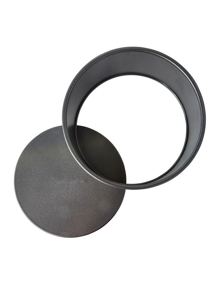 Heavy Base Loose Round Deep Cake Pan 20cm in Carbon image 2