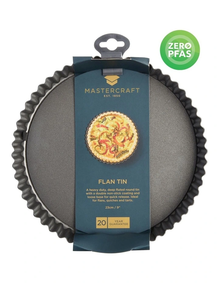Heavy Base 23cm Loose Base Round Flan/Quiche Pan in Carbon image 6