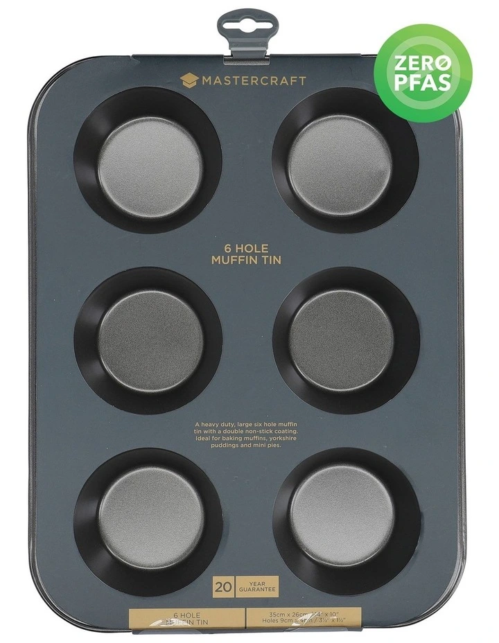 Heavy Base 6-Cup American Muffin Pan in Carbon image 6
