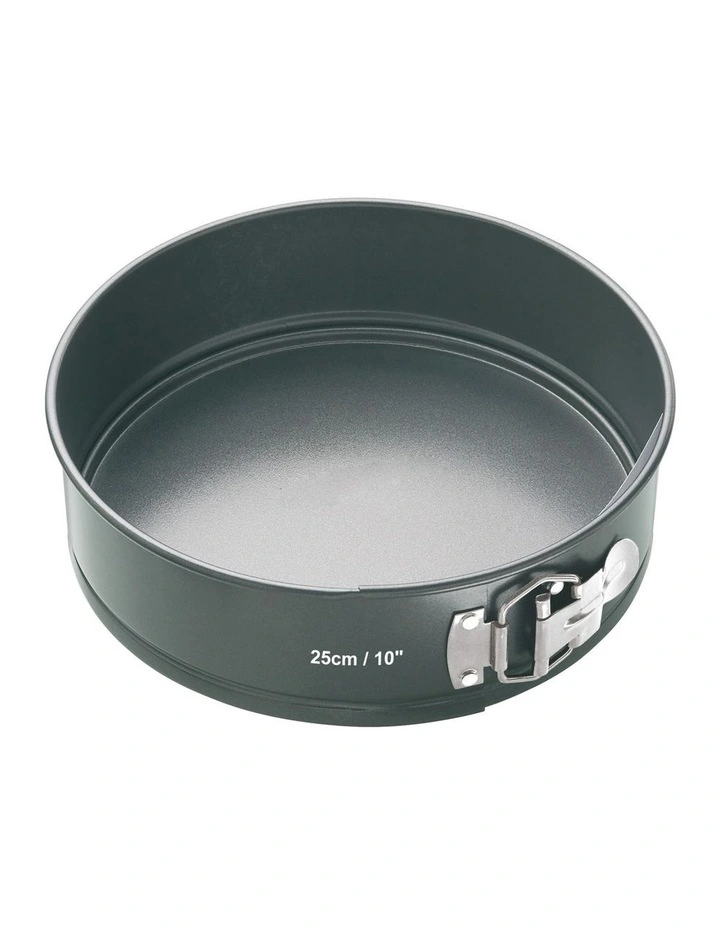 Heavy Base Springform Round Cake Pan 25cm in Carbon image 1
