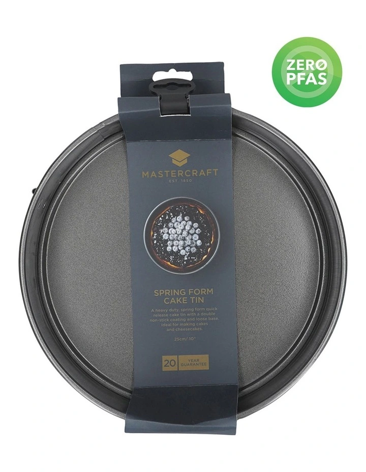 Heavy Base Springform Round Cake Pan 25cm in Carbon image 5