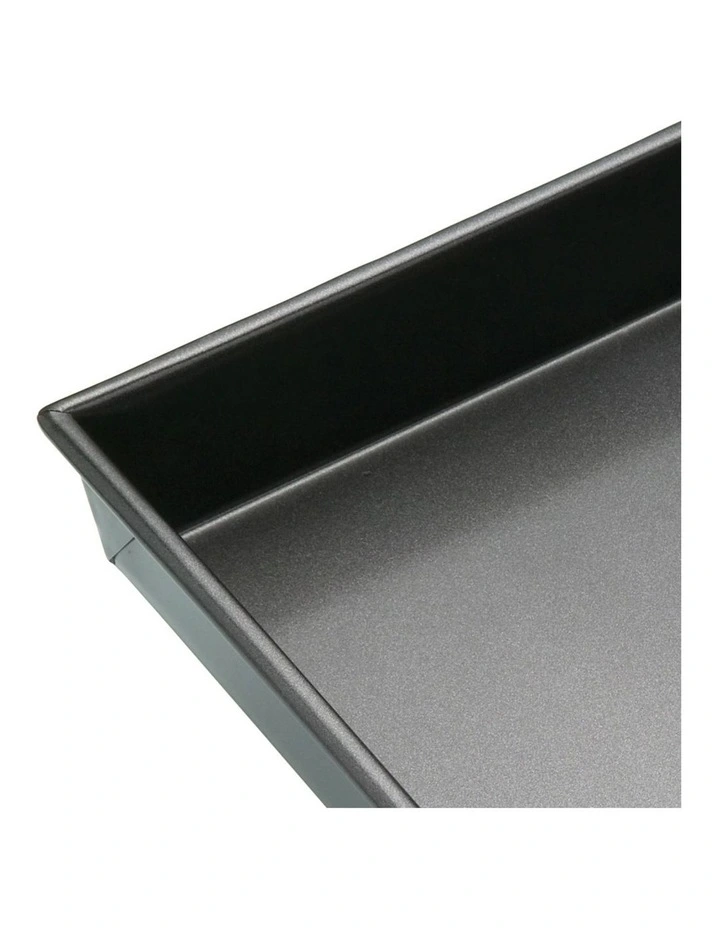 Heavy Base Rectangular Deep Cake Pan Carbon 35x24cm image 2