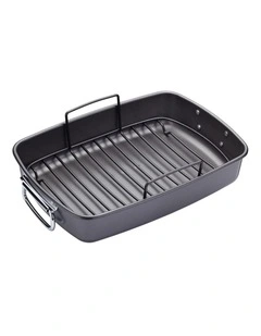 Heavy Base 40cm Roaster With Rack Carbon