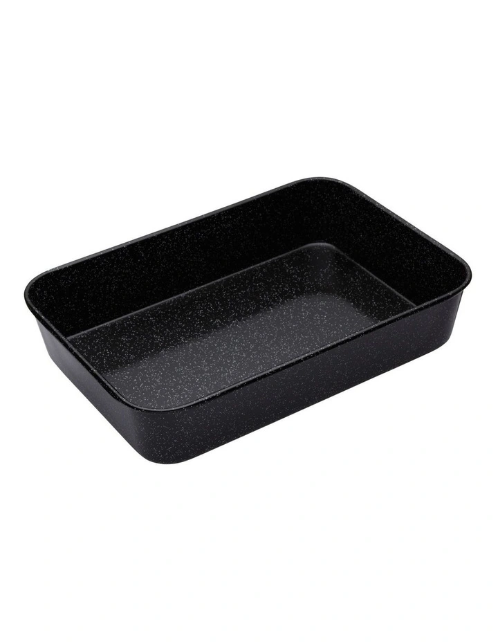 Pro Vitreous Enamel Roasting Pan 40x28cm in Carbon image 1