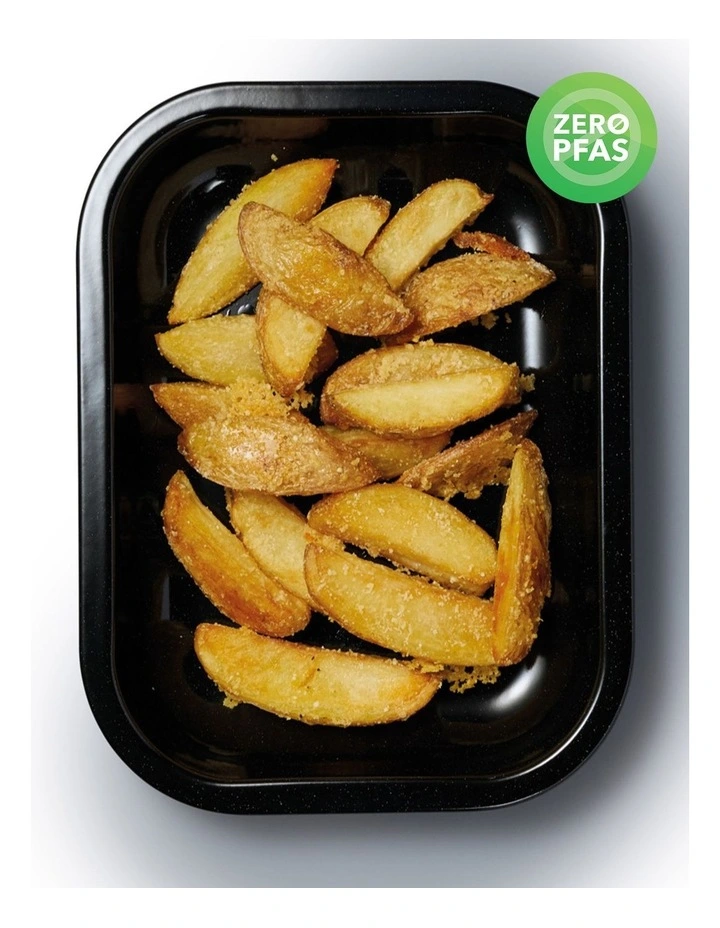 Pro Vitreous Enamel Roasting Pan 27x21cm in Carbon image 3