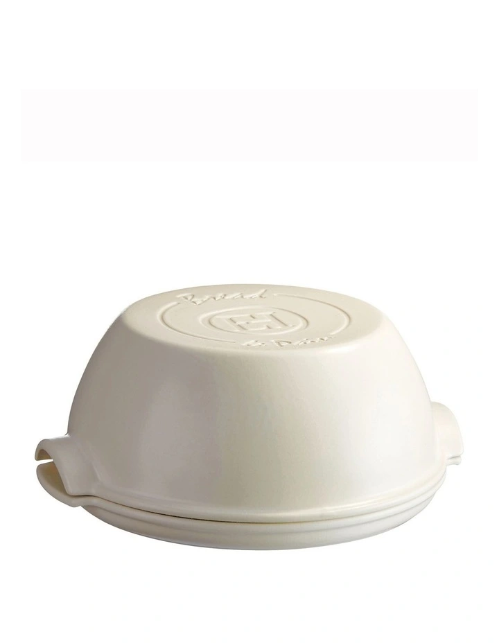 Round Bread Baker in Linen image 1