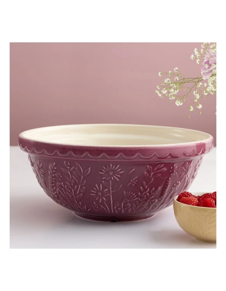 The Meadow Mixing Bowl 26cm/2.7L in Purple image 2
