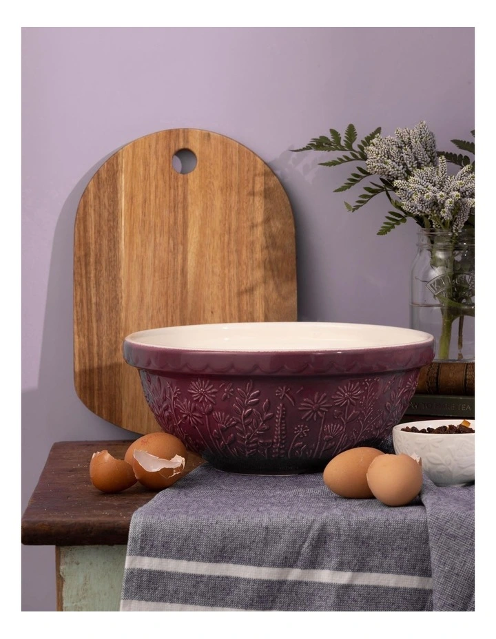 The Meadow Mixing Bowl 26cm/2.7L in Purple image 2