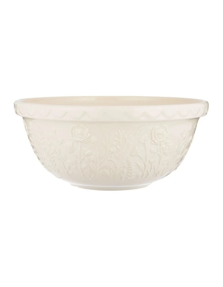 The Meadow Rose Mixing Bowl 29cm/4L in Cream image 1