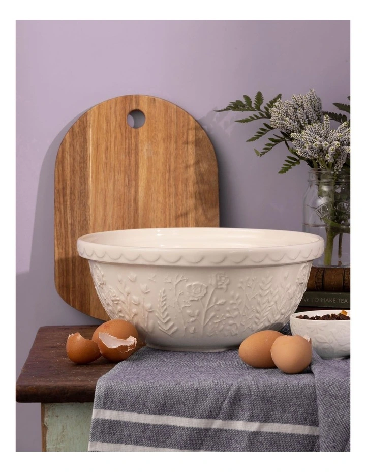 The Meadow Rose Mixing Bowl 29cm/4L in Cream image 3