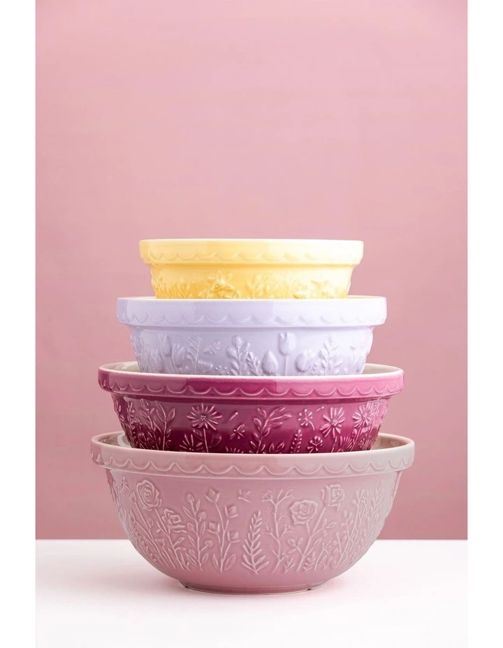 The Meadow Rose Mixing Bowl 29cm/4L in Pink image 3