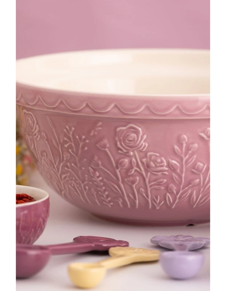 The Meadow Rose Mixing Bowl 29cm/4L in Pink image 4