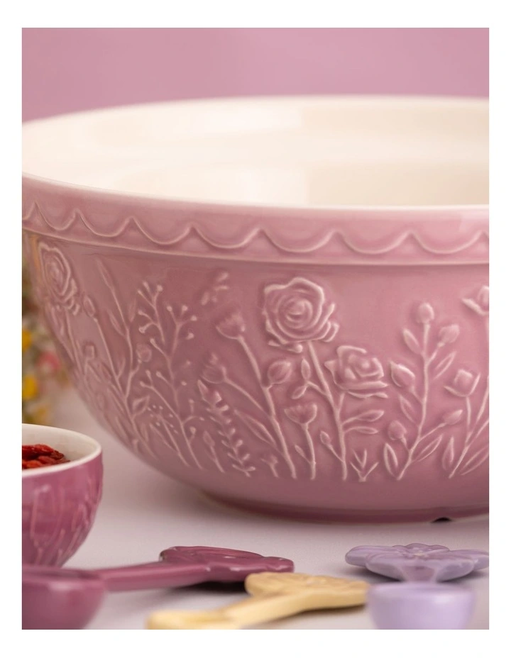 The Meadow Rose Mixing Bowl 29cm/4L in Pink image 4