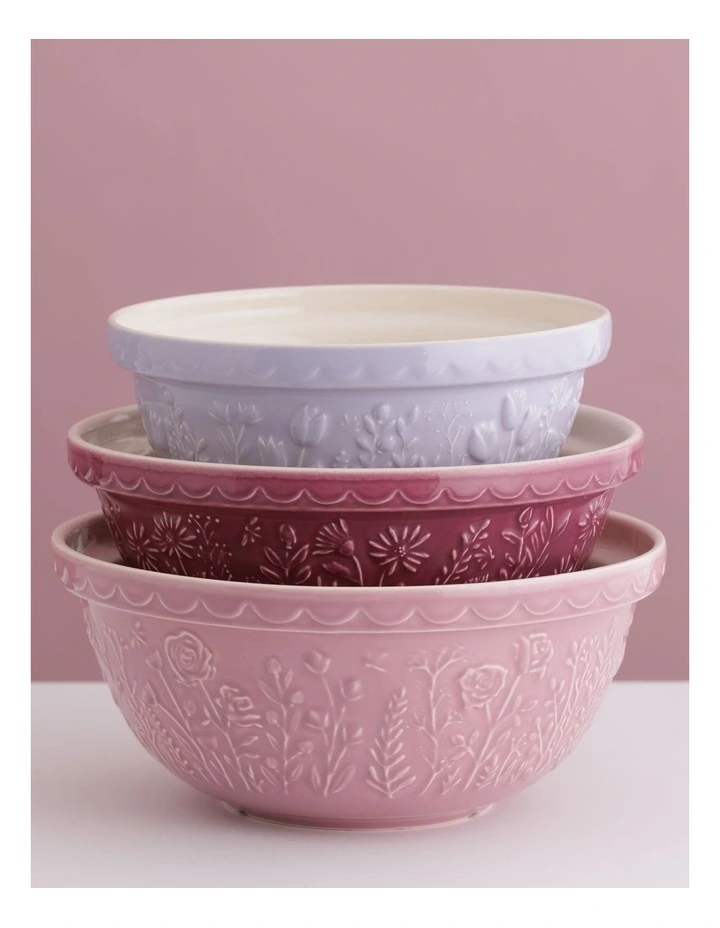 The Meadow Rose Mixing Bowl 29cm/4L in Pink image 6